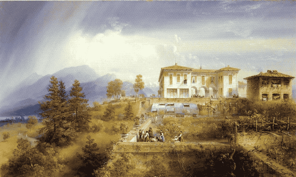 dipinto della Villa Perabó Melzi Cagnola